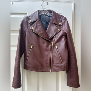 Jcrew Collection Women's  Leather Jacket